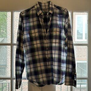 Men’s JCrew button down madras shirt